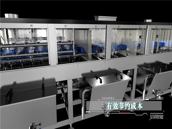 周轉箱清洗機，塑料筐清洗設備，食品加工設備，可訂
