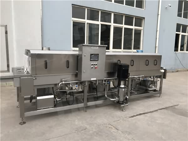 噴淋式洗箱機,環(huán)速隧道式洗箱機 衛(wèi)生級生產(chǎn)線配套設備